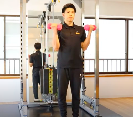 ダンベルカール How To Training トレーニング動画